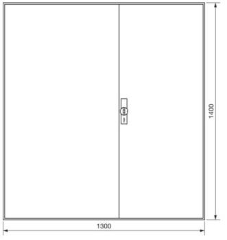 Hager Zählerschrank 9x 3.HZ Zählerfeld, ZB55S